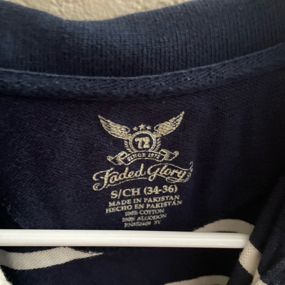 Faded Glory Mens Short sleeve Polo Shirt- small (34-36)
